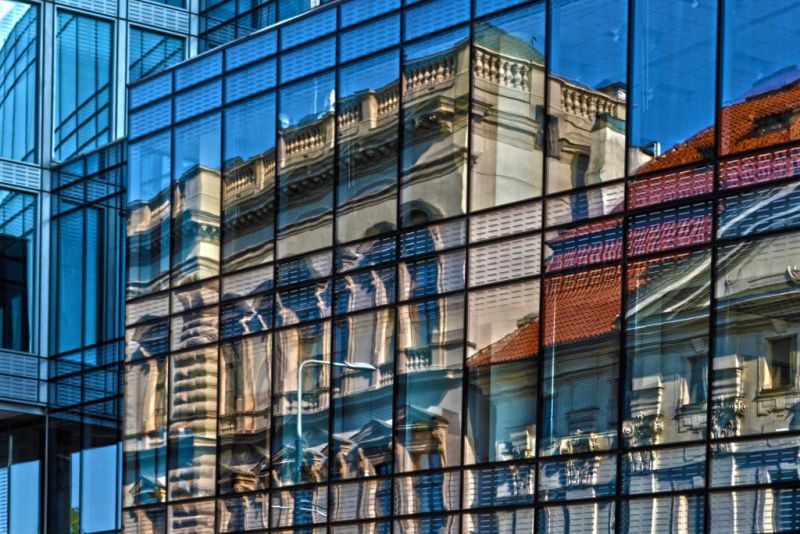 fensterfront mit sonnenschutzfolie - BESCHRIFTUNG